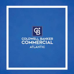 Coldwell Banker Commercial Atlantic logo on blue background