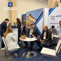 Attendees in Conference Booth