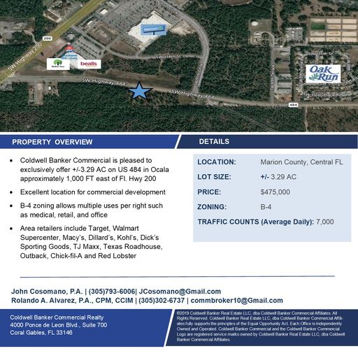 0 SW Highway 484 Ocala, FL
				34473