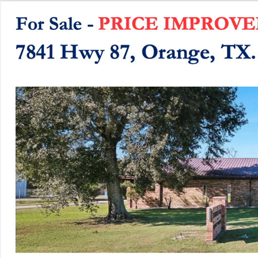 7841 Hwy 87 Orange, TX
				77630