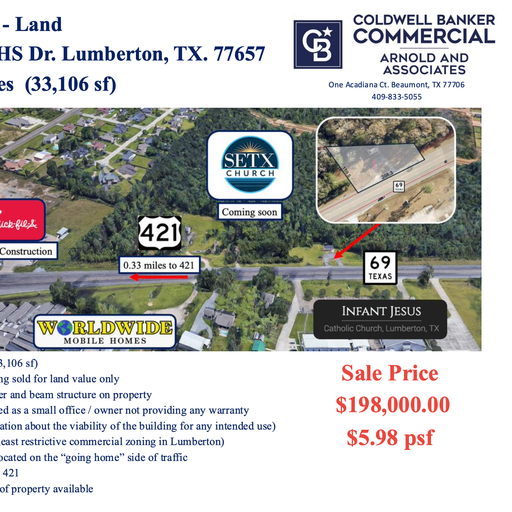 242 S LHS Dr. Lumberton, TX
				77657