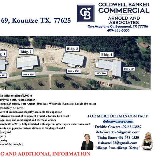 1105 Old Hwy 69 Kountze, TX
				77625