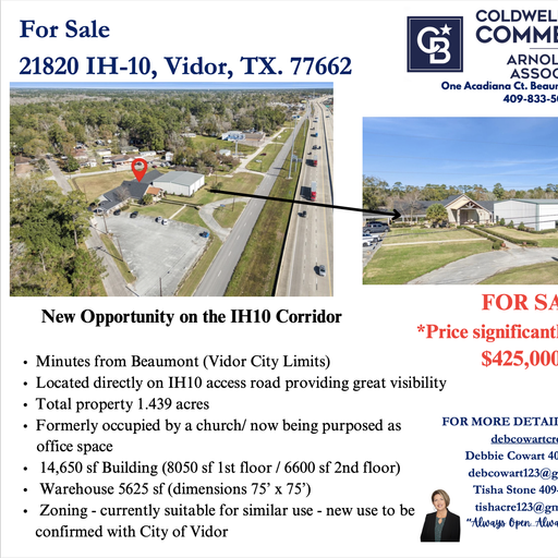 21820 Ih 10 Vidor, TX
				77662